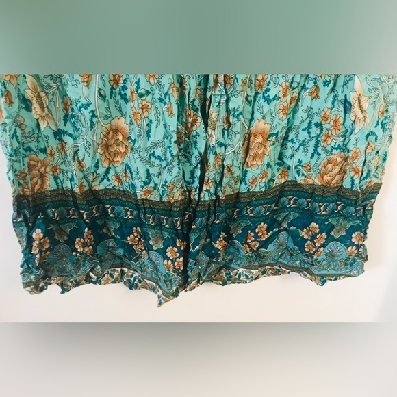 SIMPLEE Fringe Belt Floral Print Wide Leg Pants Size L - Picture 4 of 12